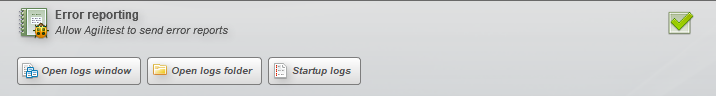 error reporting
