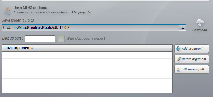 java jdk settings