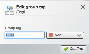 edit group tag popup
