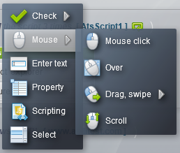 Types of mouse actions