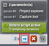 arrow button