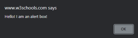 dialog box text