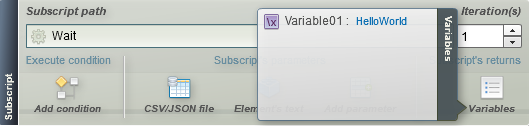 name the variable