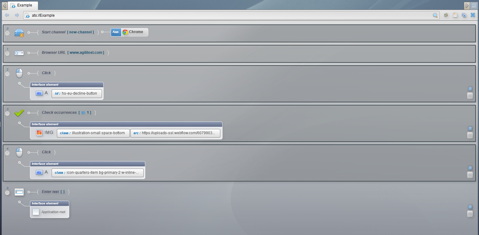 select actions