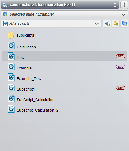 Project explorer