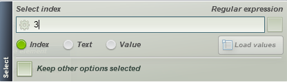 index selection