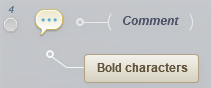 bold characters