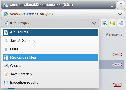 resources files view