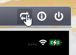 Refresh button on the device