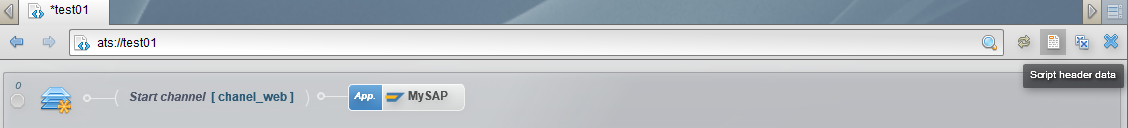 Script header data button