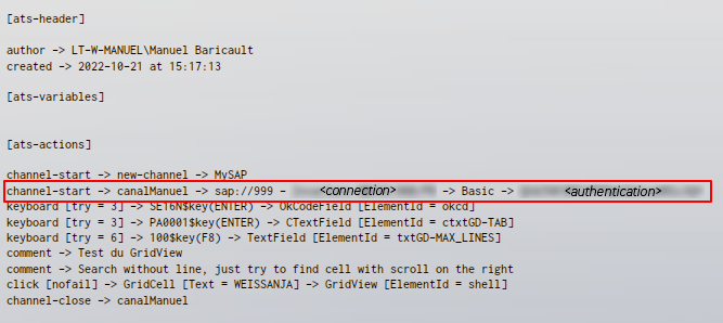 ats code info