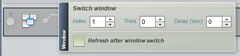 indexes in switch window action