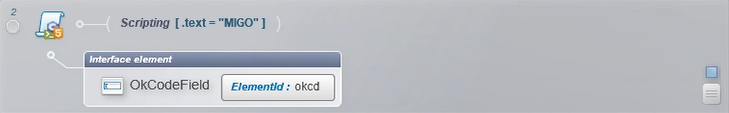 interface element in scripting action