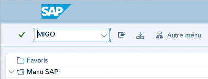 "migo" entered in text bar