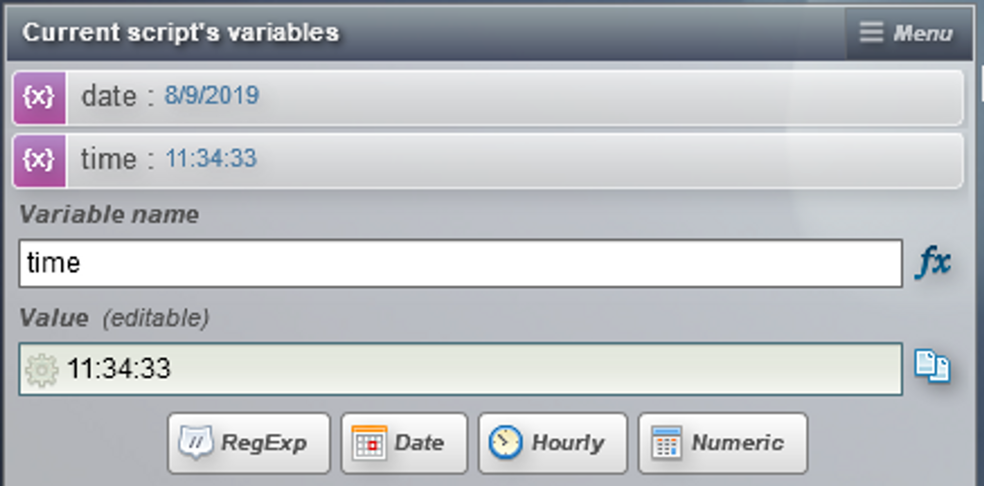 hourly variable