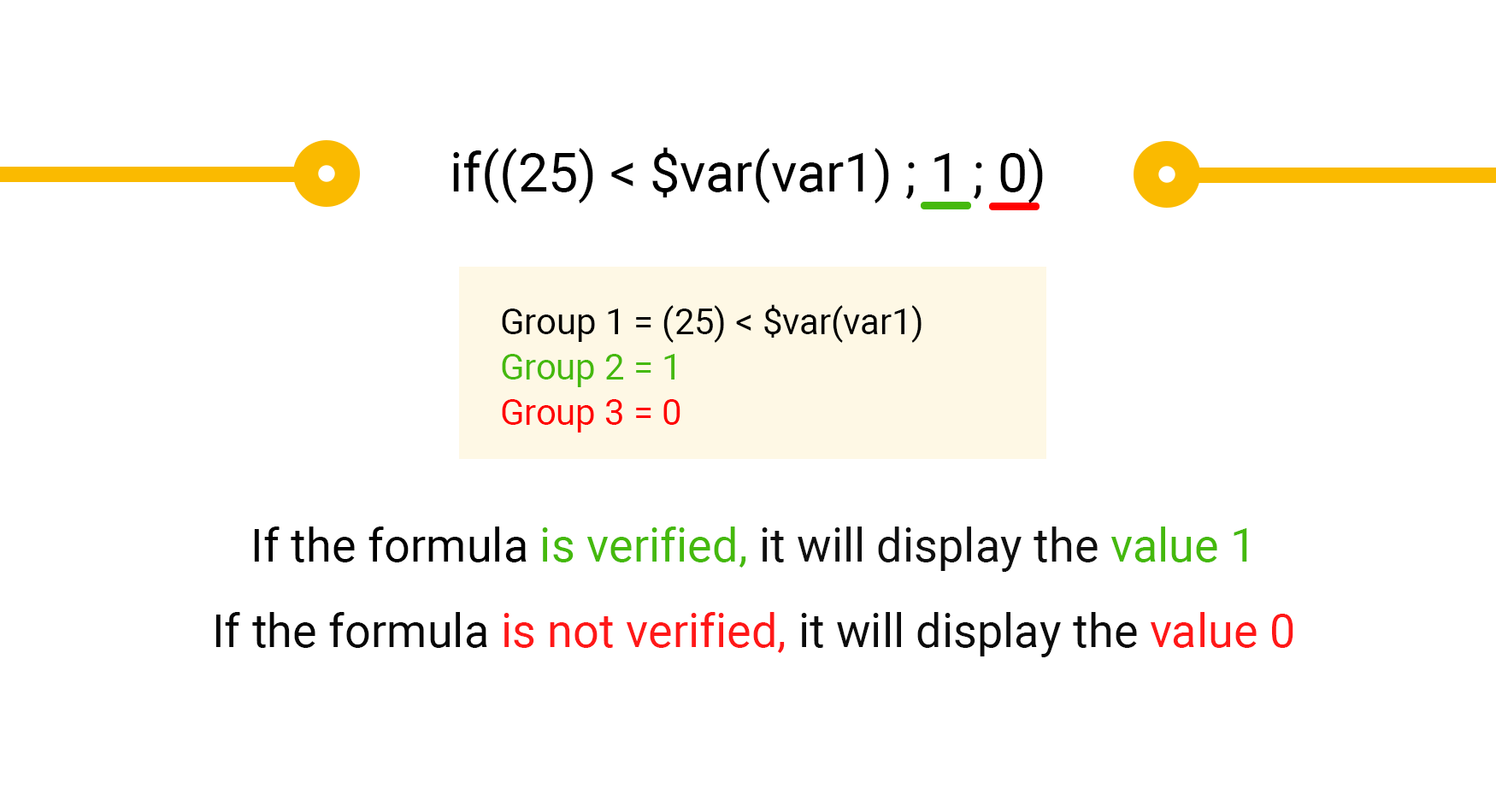 example with value and variables