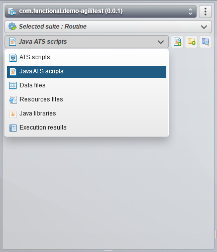 JAVA ATS script view