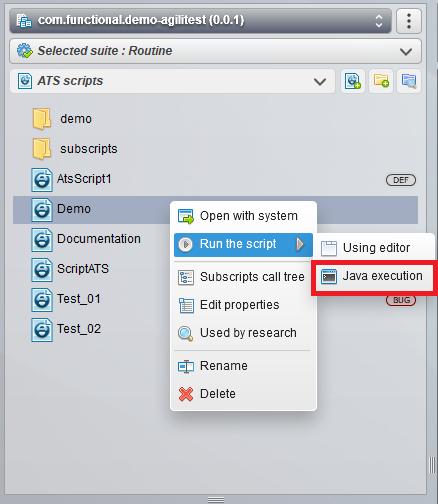 java execution