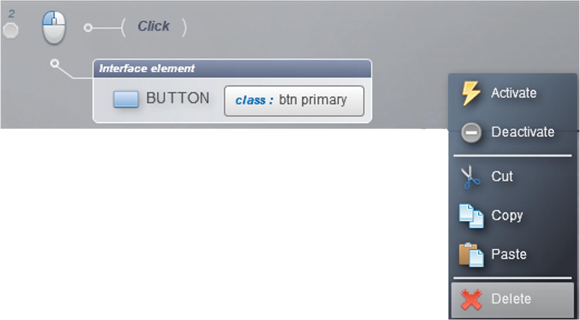 delete button
