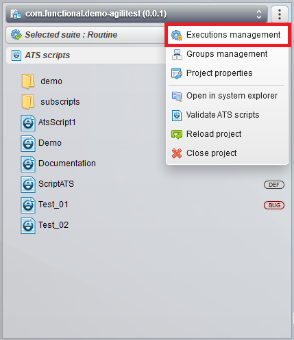 executrions management