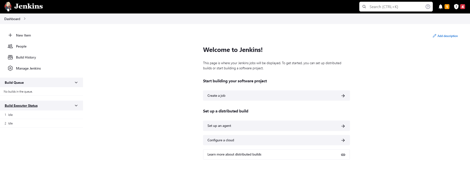 Jenkins web page