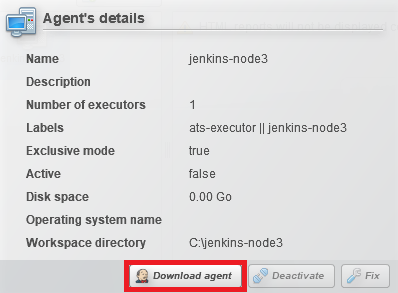 download agent button