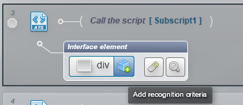 add recognition criteria interface