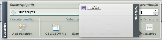 newvar returned value