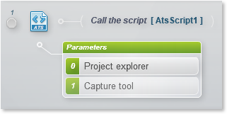 parameters passed in subscript call action