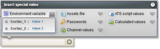values of environment variable