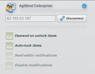 agilitest enterprise in settings
