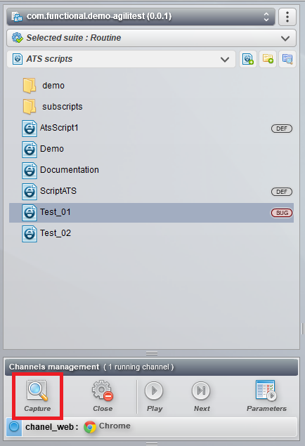 capture button