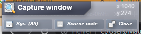 capture window