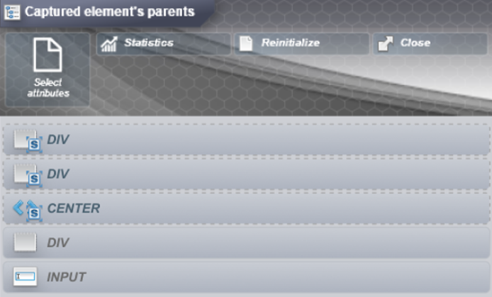 captured element's parents with shadowRoot