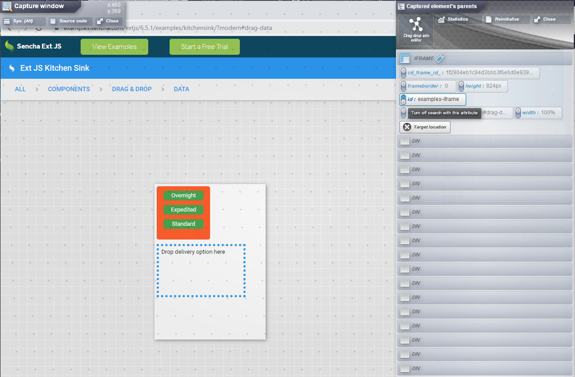 iframe attributes